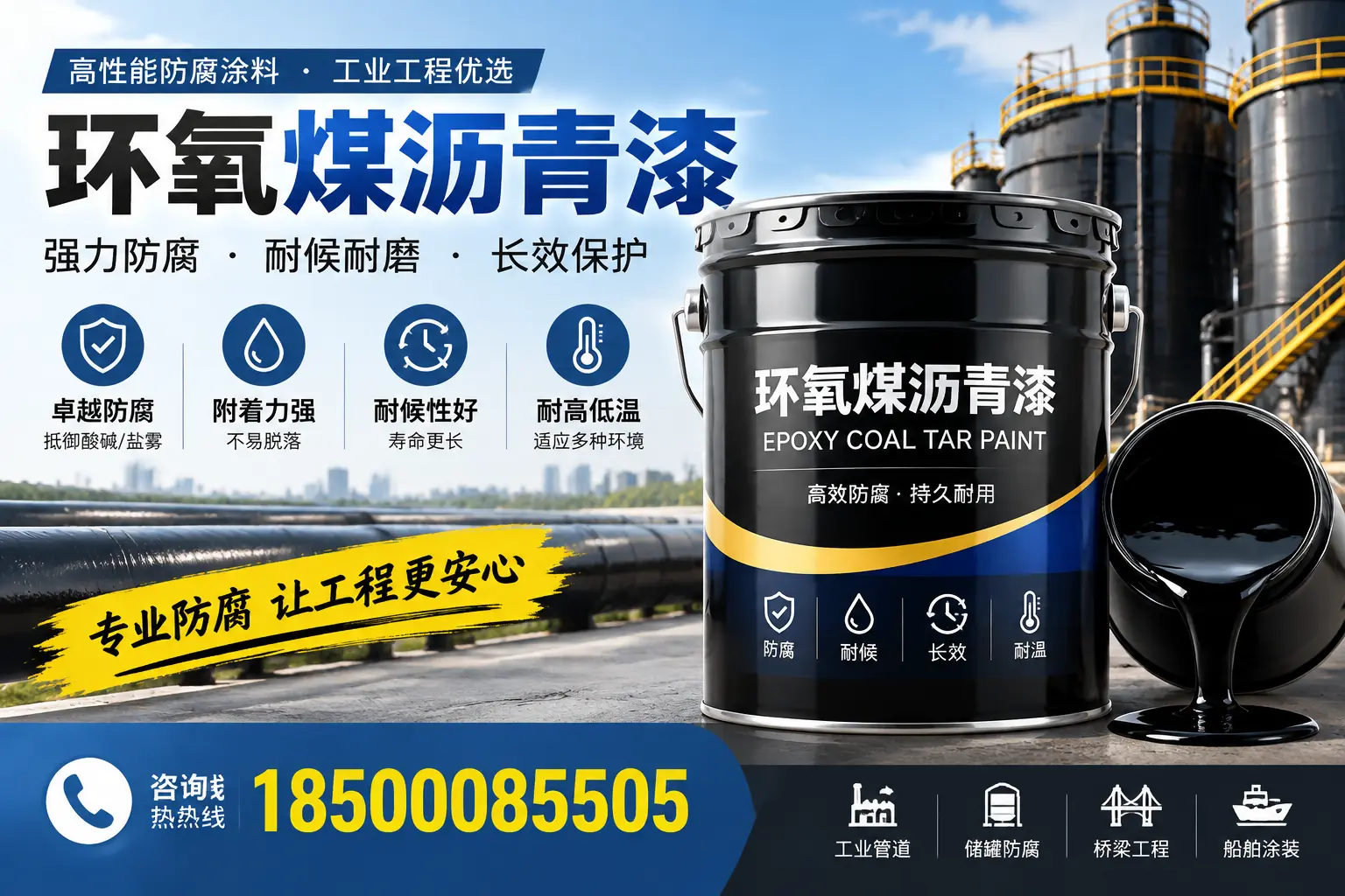 环氧煤沥青漆的施工方法与注意事项,确保在拉萨顺利完成
